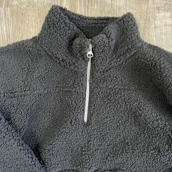 C9 Champion Girls' Black Sherpa Fleece Quarter Zip Pullover - Size Large - NWT - Picture 3 of 7